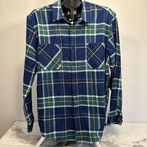 Snowbird Utah Ski Resort Men’s Plaid Flannel Button Up  Size 2XL